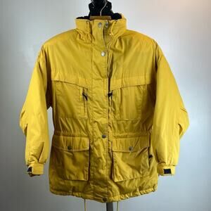 Mulberry Street Down Puffer Winter Jacket Yellow Men’s Size Medium